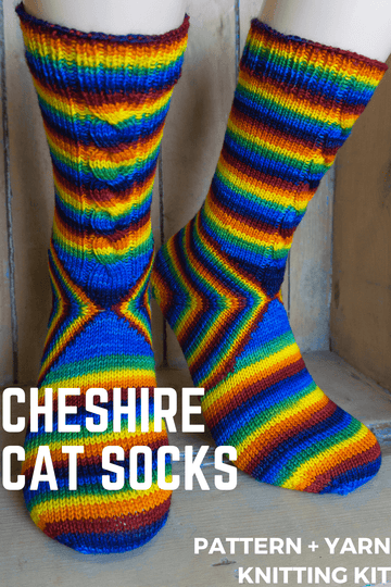 Cheshire Cat Socks | Knitting Kit – Biscotte Yarns