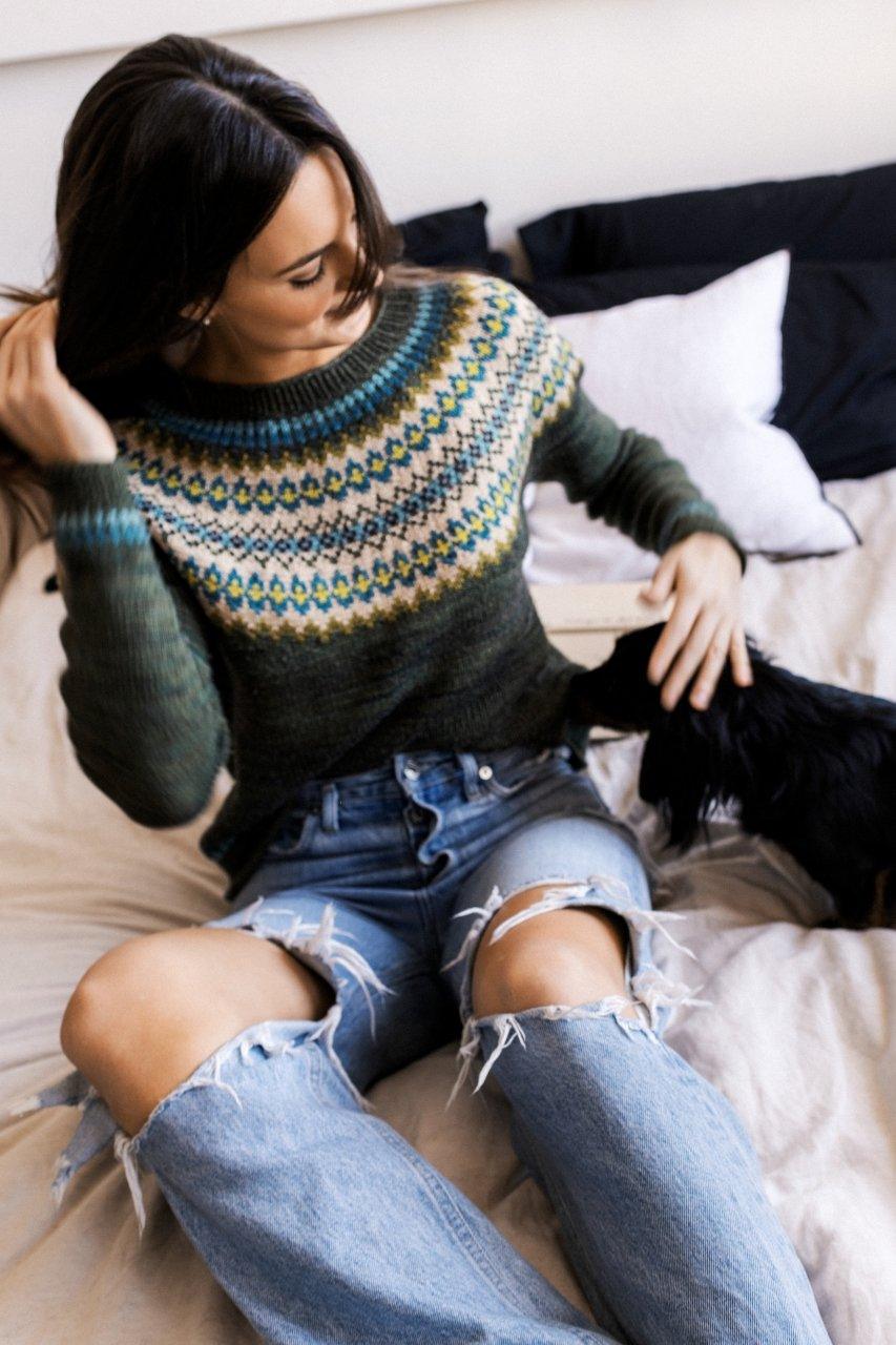 Role Model Yoke | Pullover Knitting Pattern - Biscotte Yarns