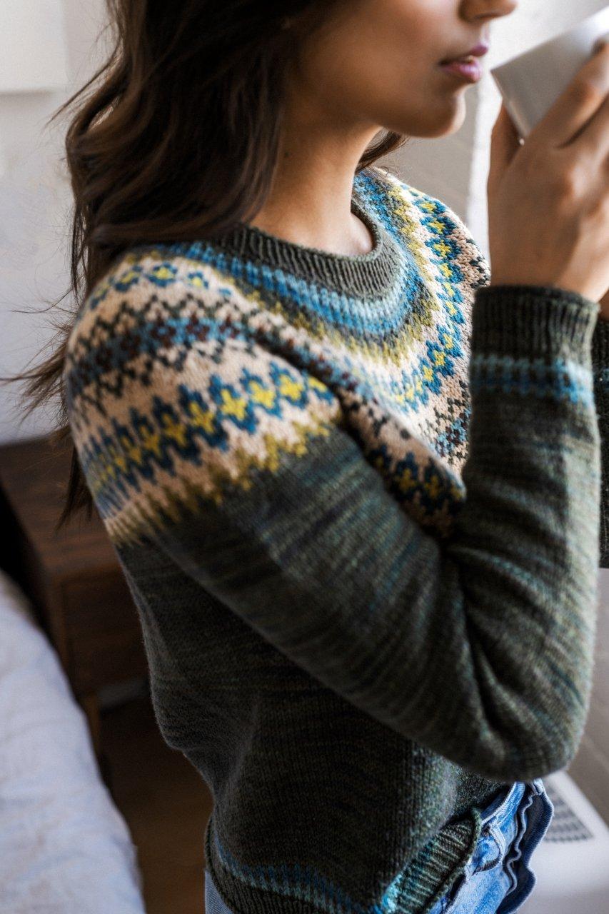 Role Model Yoke | Pullover Knitting Pattern - Biscotte Yarns