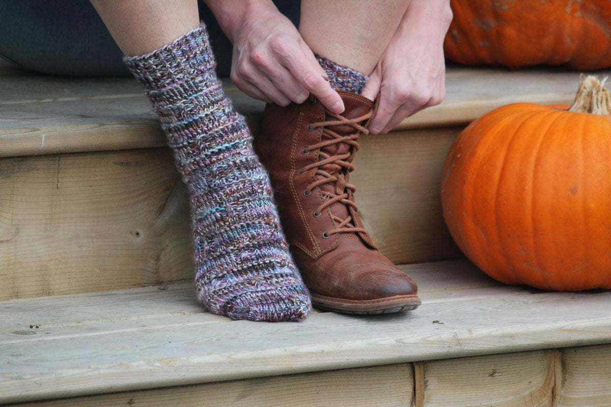 Marly Texture - Free Sock Pattern - Biscotte Yarns