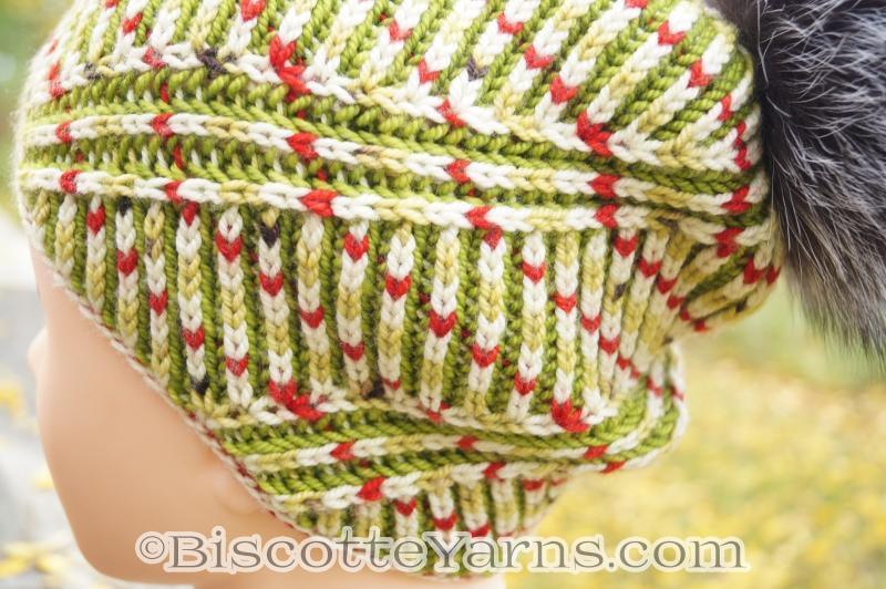 Hat Knitting Pattern | Spiral Brioche Hat - Biscotte Yarns