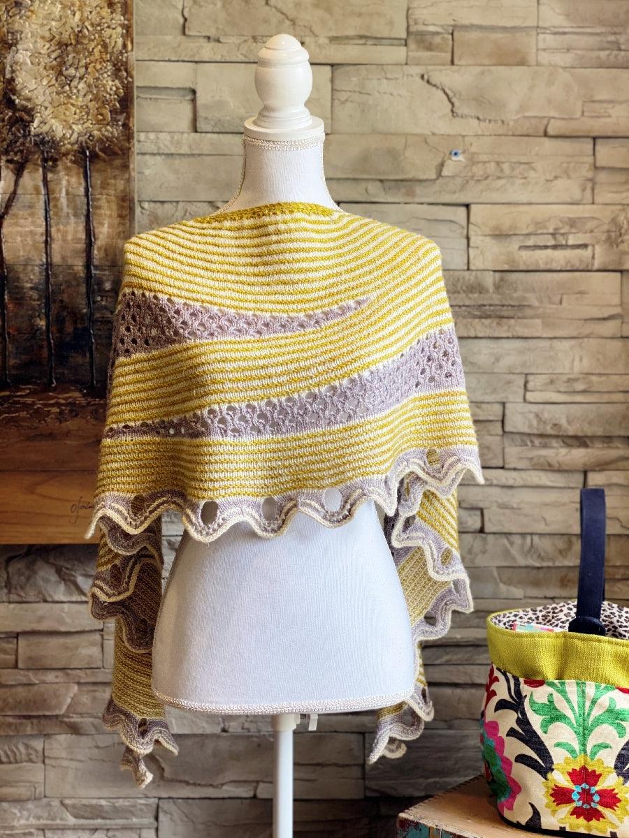 Belle de Jour | Shawl Pattern - Biscotte Yarns