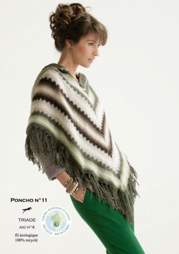 Free Cheval Blanc pattern - Women's poncho cat.15-11 - Biscotte Yarns