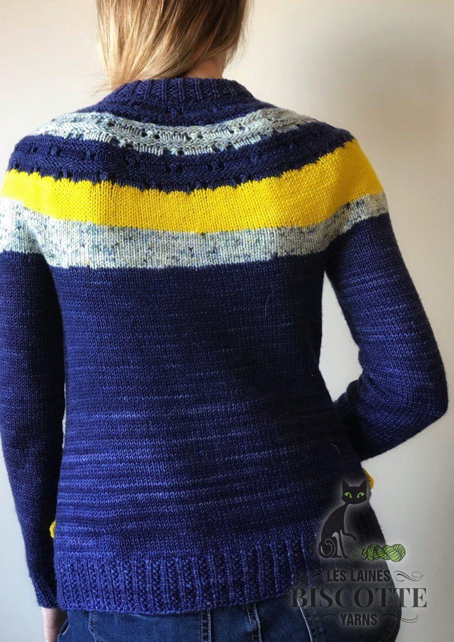 Ray of Soleil Cardigan | Free Knitting Pattern - Biscotte Yarns