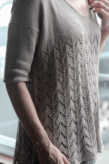 Grace Silk Tee | Free Knitting Pattern - Biscotte Yarns