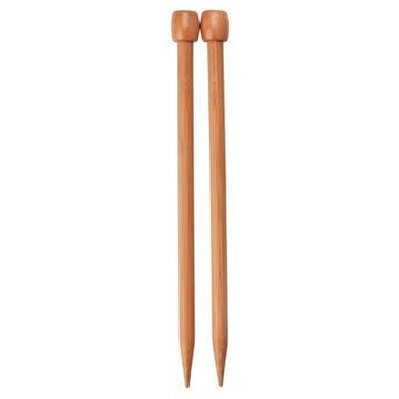 ChiaoGoo Single Point 13-inch (33cm) Bamboo Dark Patina Knitting Needle - Biscotte Yarns