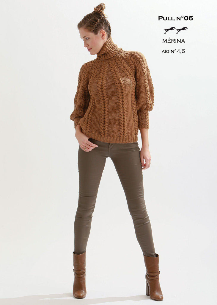 Free Cheval Blanc pattern - Women's sweater cat.21-06 - Biscotte Yarns