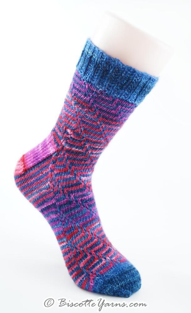 The Illusionist | Free Sock Pattern - Biscotte Yarns