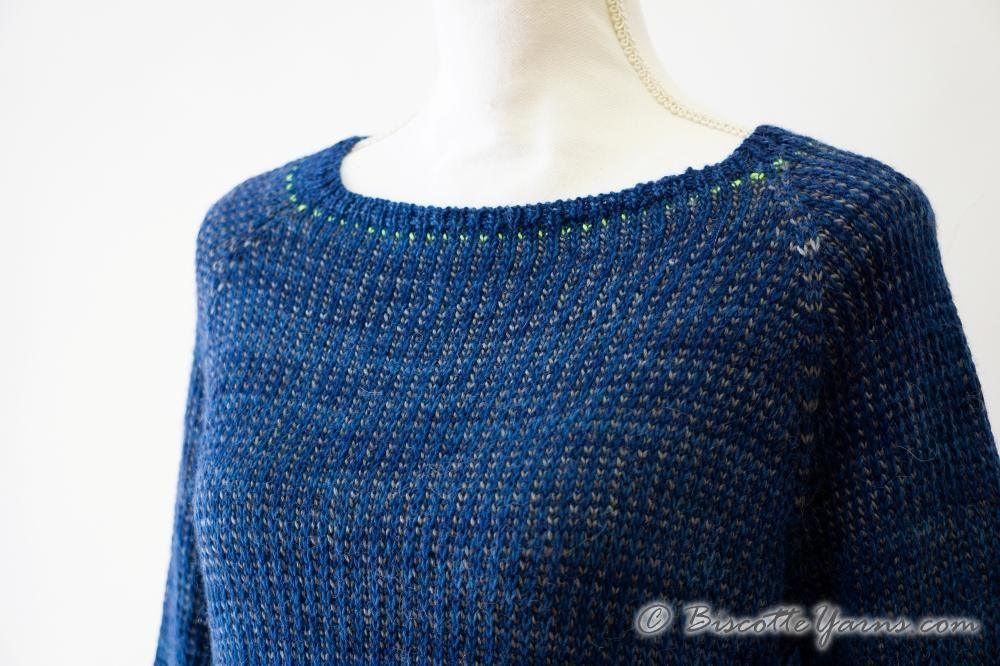 Kitt sweater pattern - Biscotte Yarns