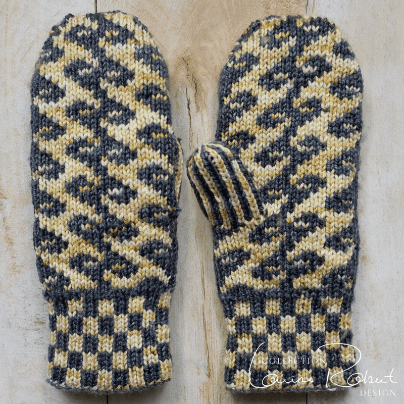 Reversible Fairisle Mittens | Free Double Knitting Pattern - Biscotte Yarns