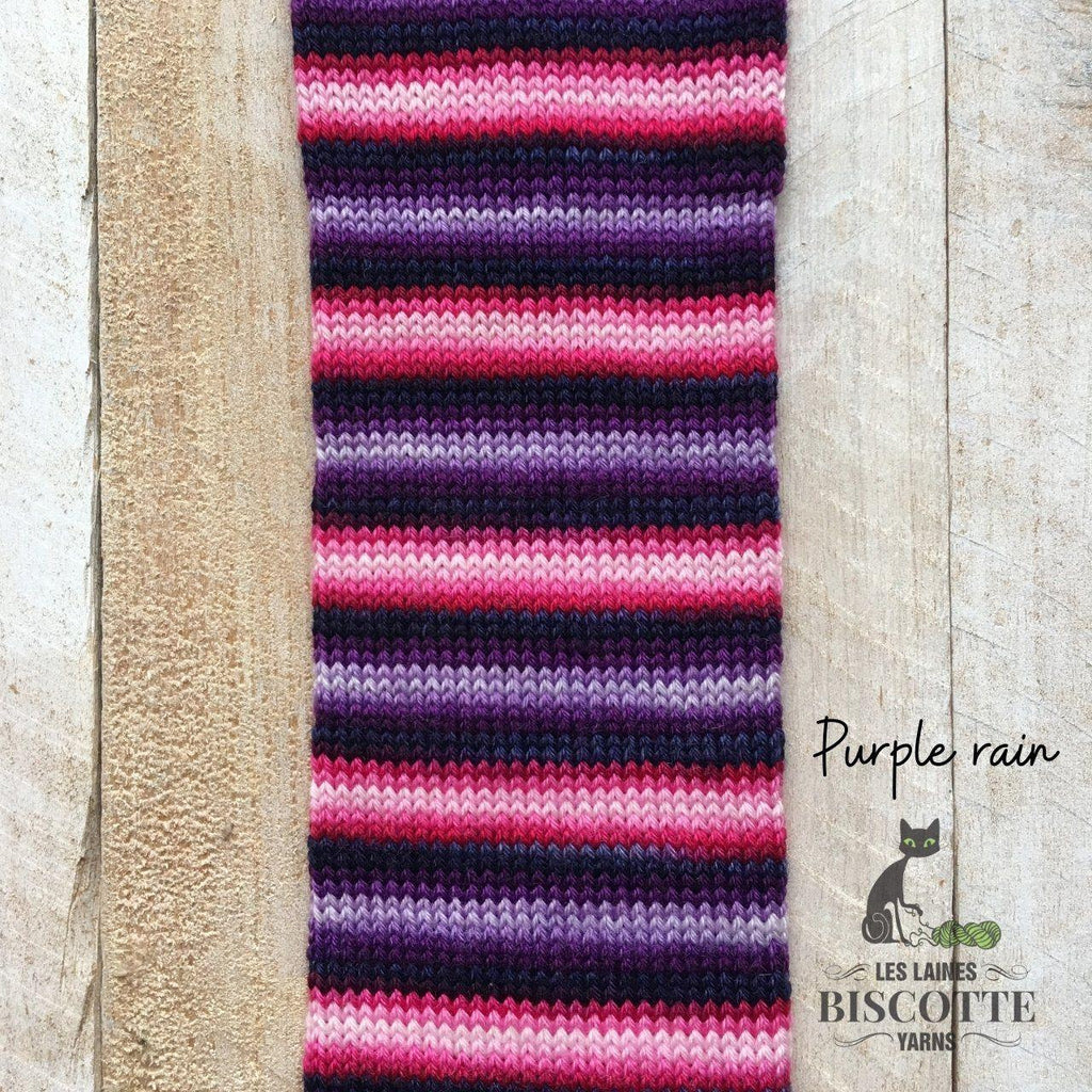 Self-Striping Sock Yarn - BIS-SOCK PURPLE RAIN