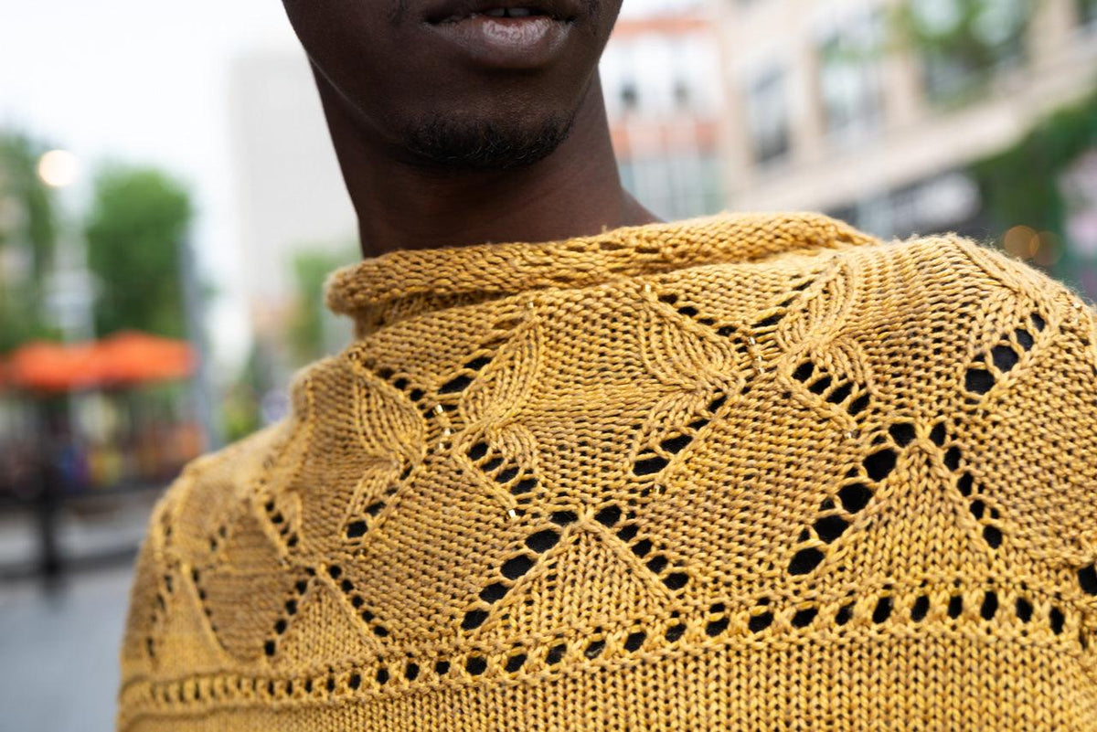 Summer Butterflies Shawl Knitting Pattern - Biscotte Yarns