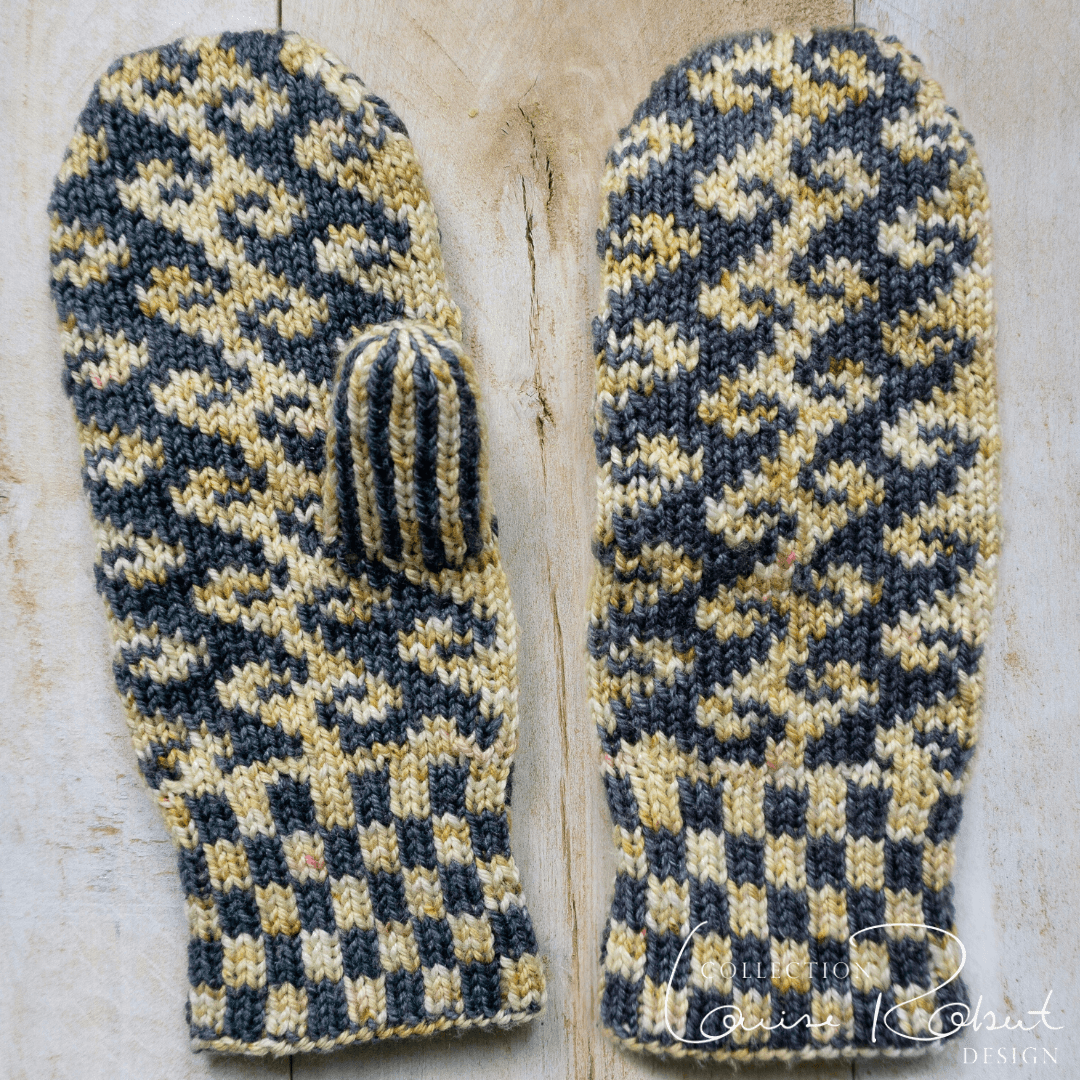 Reversible Fairisle Mittens | Free Double Knitting Pattern - Biscotte Yarns