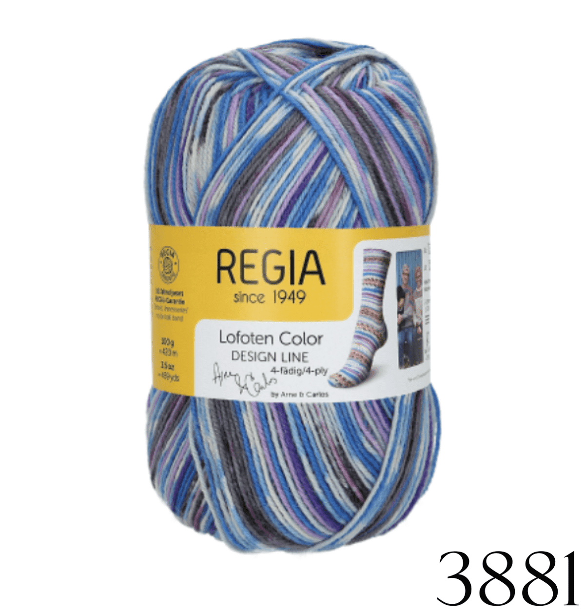 REGIA 4ply Design Line A&C Lofoten Color - Biscotte Yarns