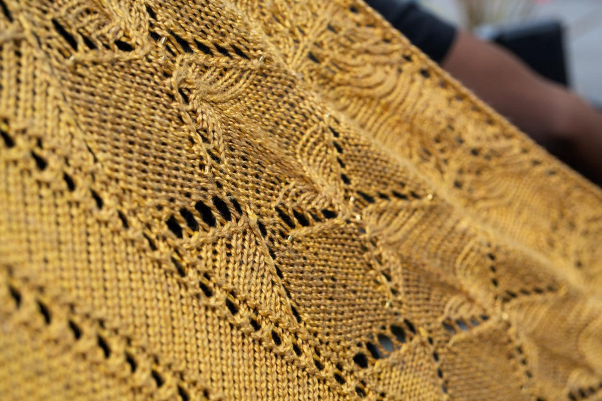 Summer Butterflies Shawl Knitting Pattern - Biscotte Yarns