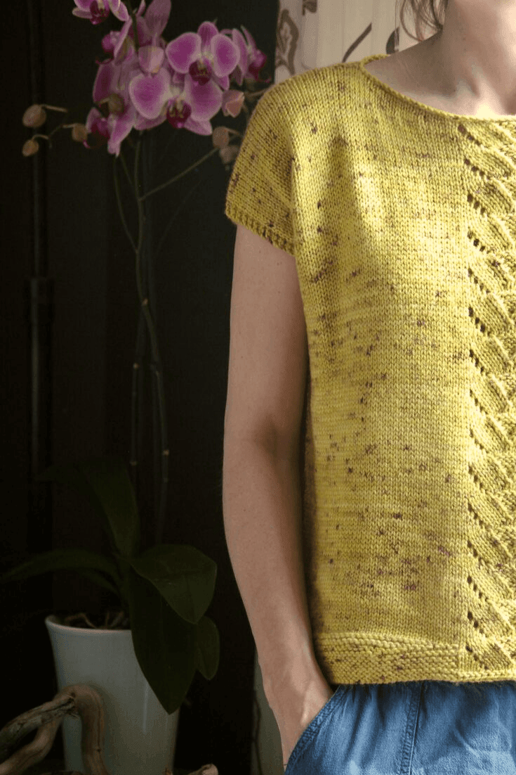 Andrea's Tee | Free Knitting Pattern - Biscotte Yarns