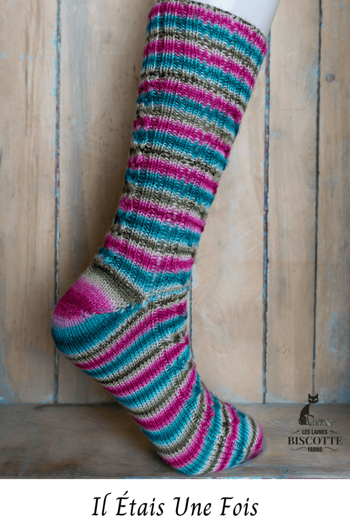 Il Était Une Fois | Sock Knitting Pattern - Biscotte Yarns