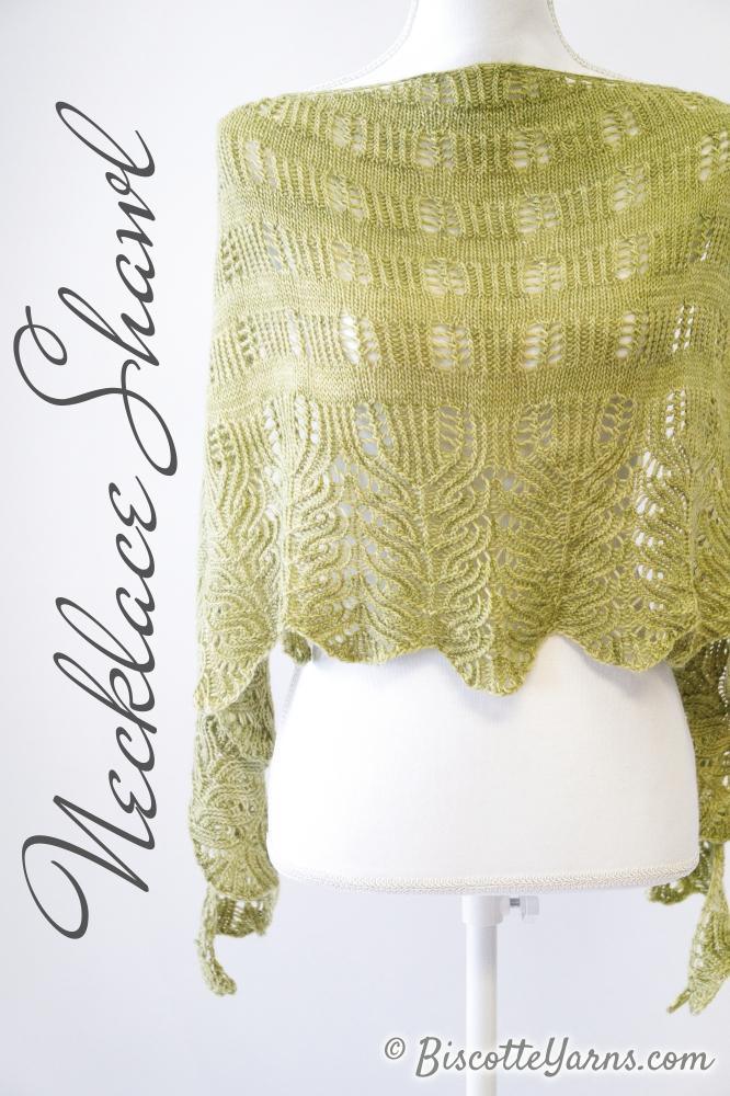 Necklace Shawl Pattern - Biscotte Yarns