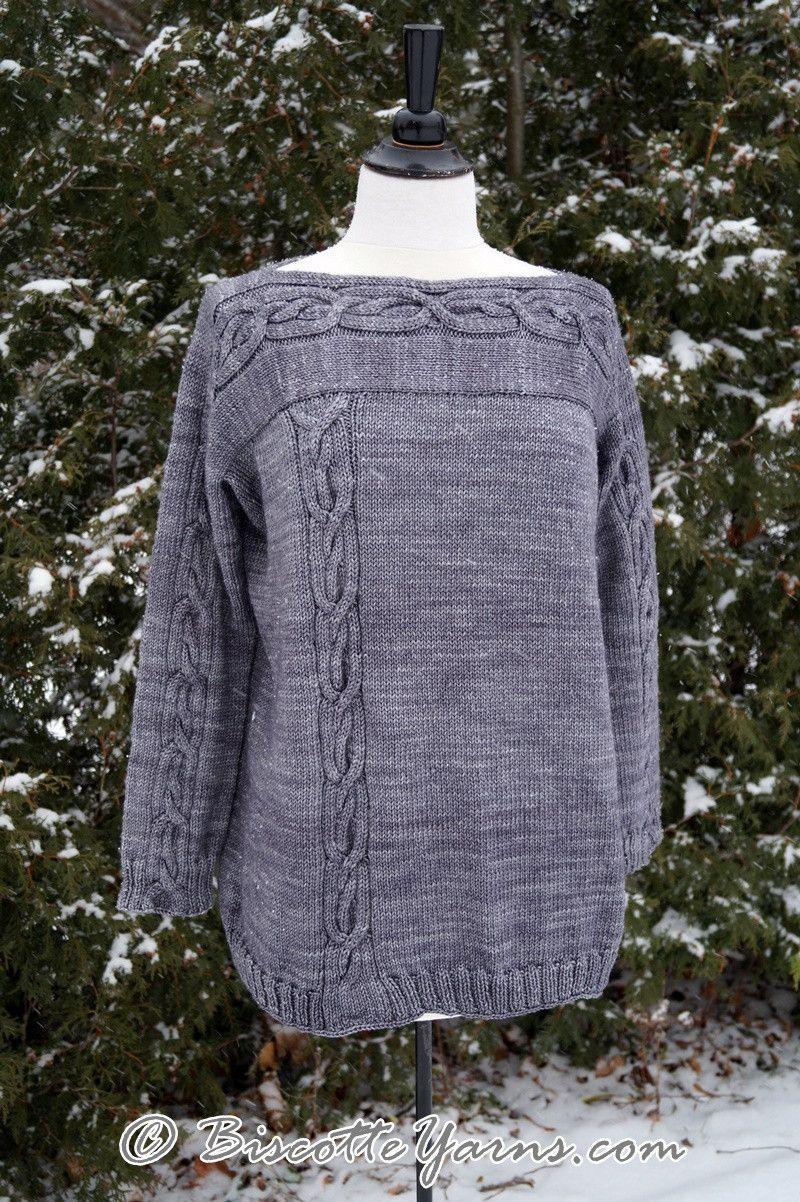 Knitting pattern ♥ Belle Lurette sweater - Biscotte yarns