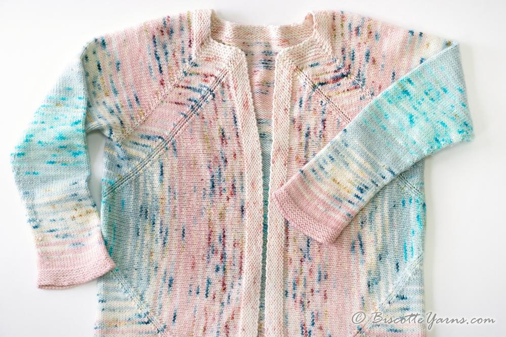 Knitting pattern - Vortex Cardigan - Biscotte Yarns