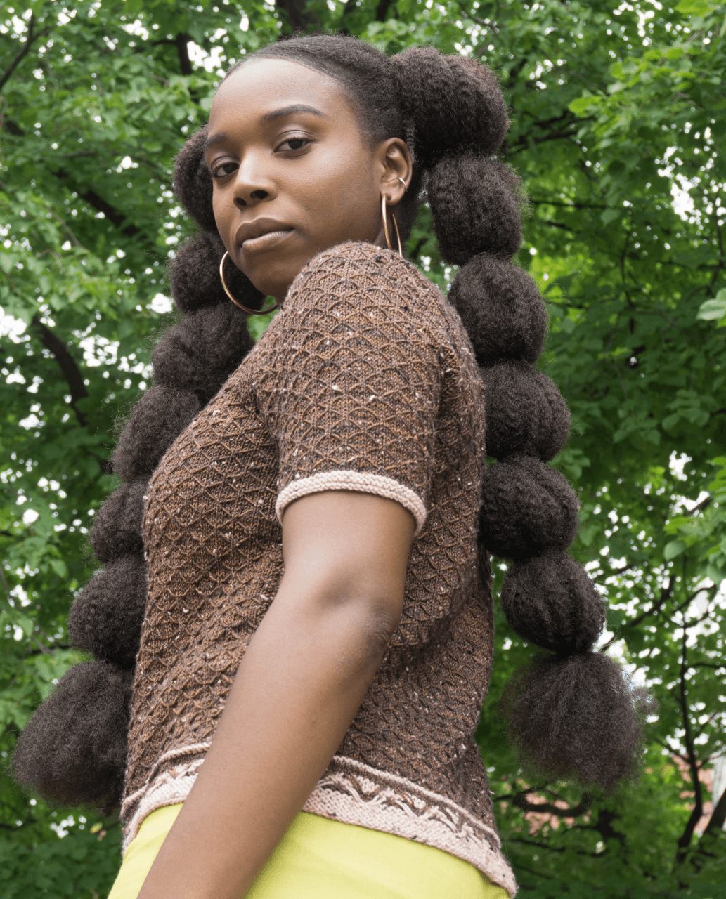 Knitting pattern ♥ Butterfly Polka Top pullover - Biscotte Yarns