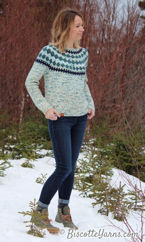 Jigs and Reels | Fairisle Yoke Free Pattern - Biscotte Yarns