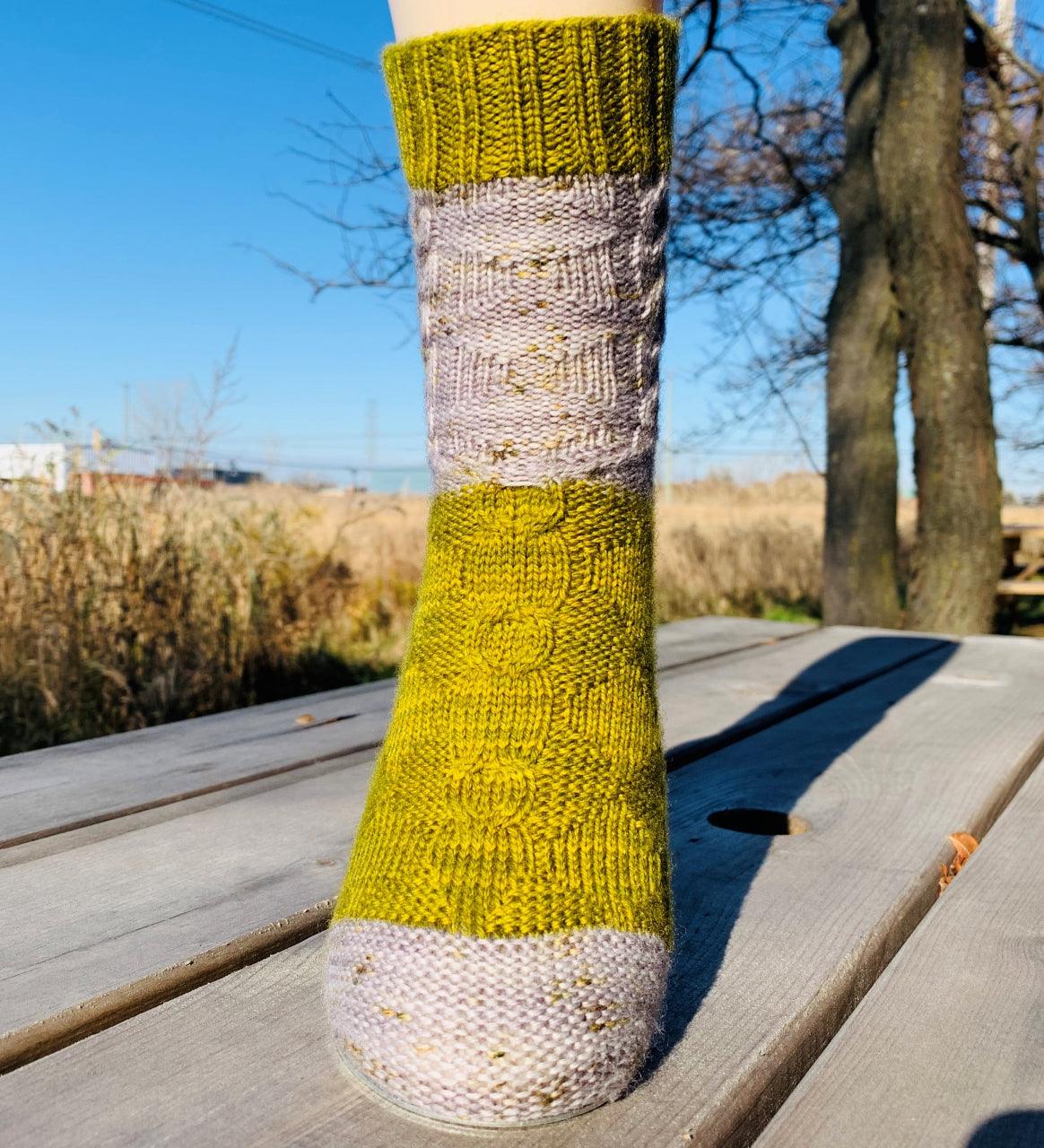 The Forester | Free Knitting Socks Pattern - Biscotte Yarns