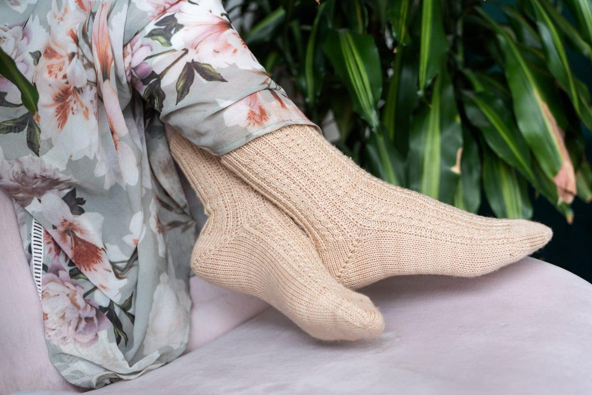 Seaward Flow Socks Socks Pattern - Biscotte Yarns