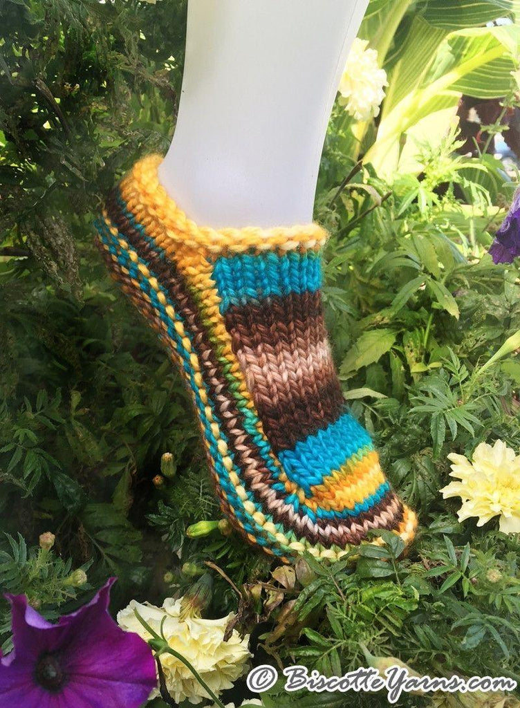 Knitting pattern | New Biscotte's Slippers - Biscotte yarns
