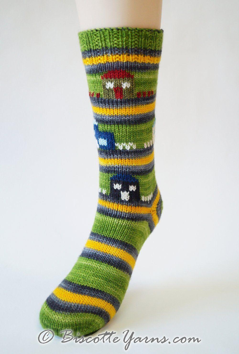 Free socks pattern - Saint-Élie-de-Caxton - Biscotte Yarns