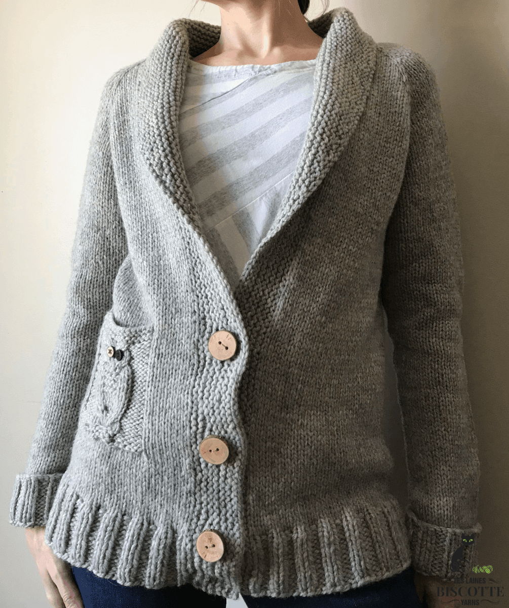 Hedwig Cardigan - Free Pattern - Biscotte Yarns