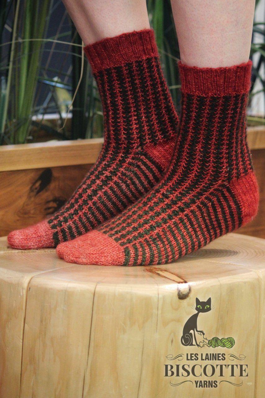 Longueuil Free sock pattern - Biscotte Yarns