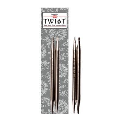 ChiaoGoo Interchangeable knitting needles TWIST SS Lace Tips 4'' (10cm) - Biscotte Yarns
