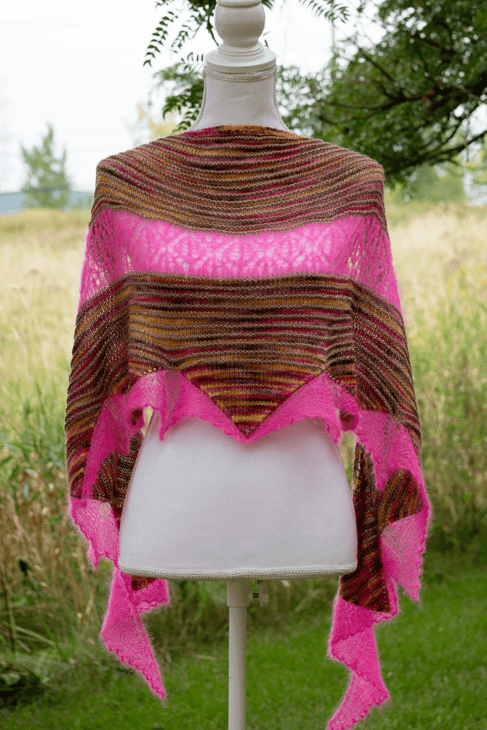 Rising Sun Shawl | Knitting Pattern - Biscotte Yarns