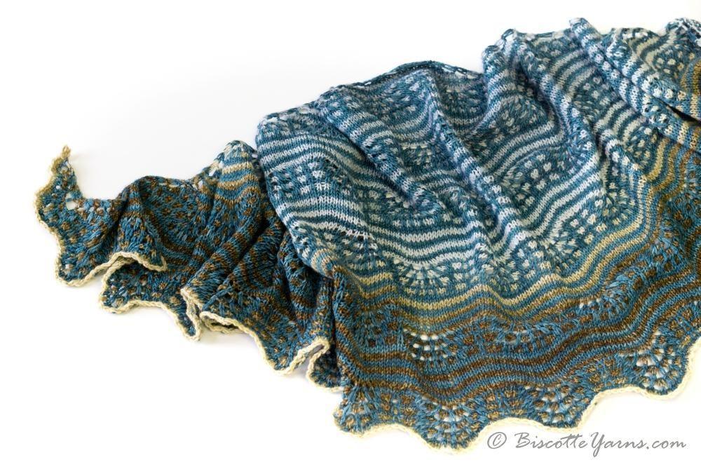 Fête des Couleurs Shawl Pattern - Biscotte Yarns