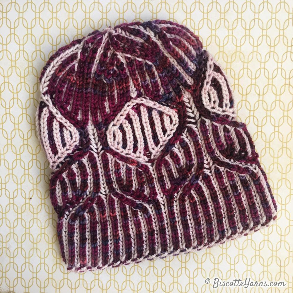 Brio Brioche hat - Free pattern - Biscotte Yarns