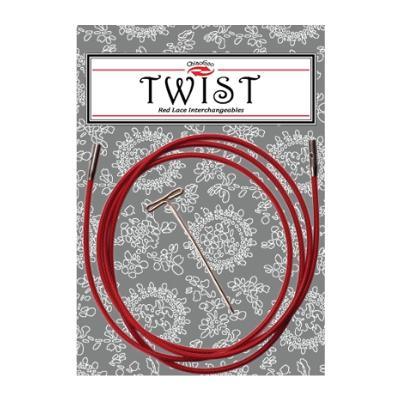 TWIST Red Cables Small and Large size for Interchangeable Needles by  ChiaoGoo