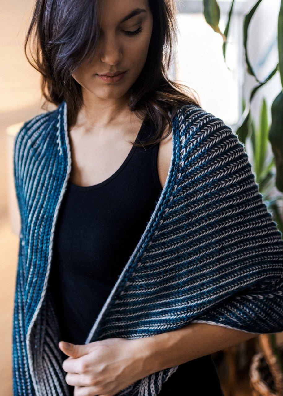 SALOUEN - Shawl pattern - Biscotte Yarns