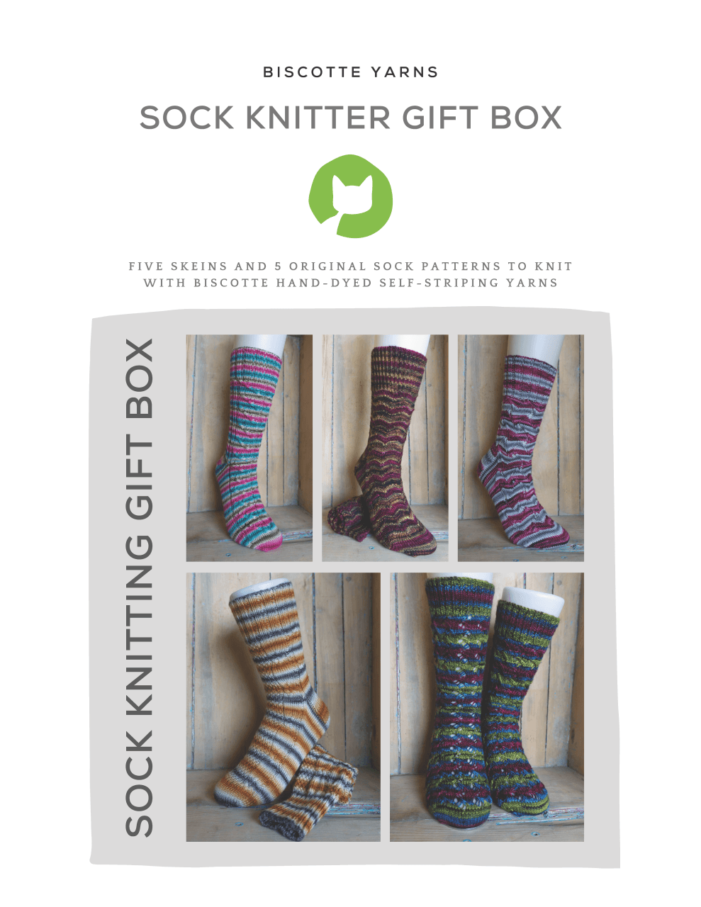 Sock knitter gift box | Knitting kit (DISC) - Biscotte Yarns