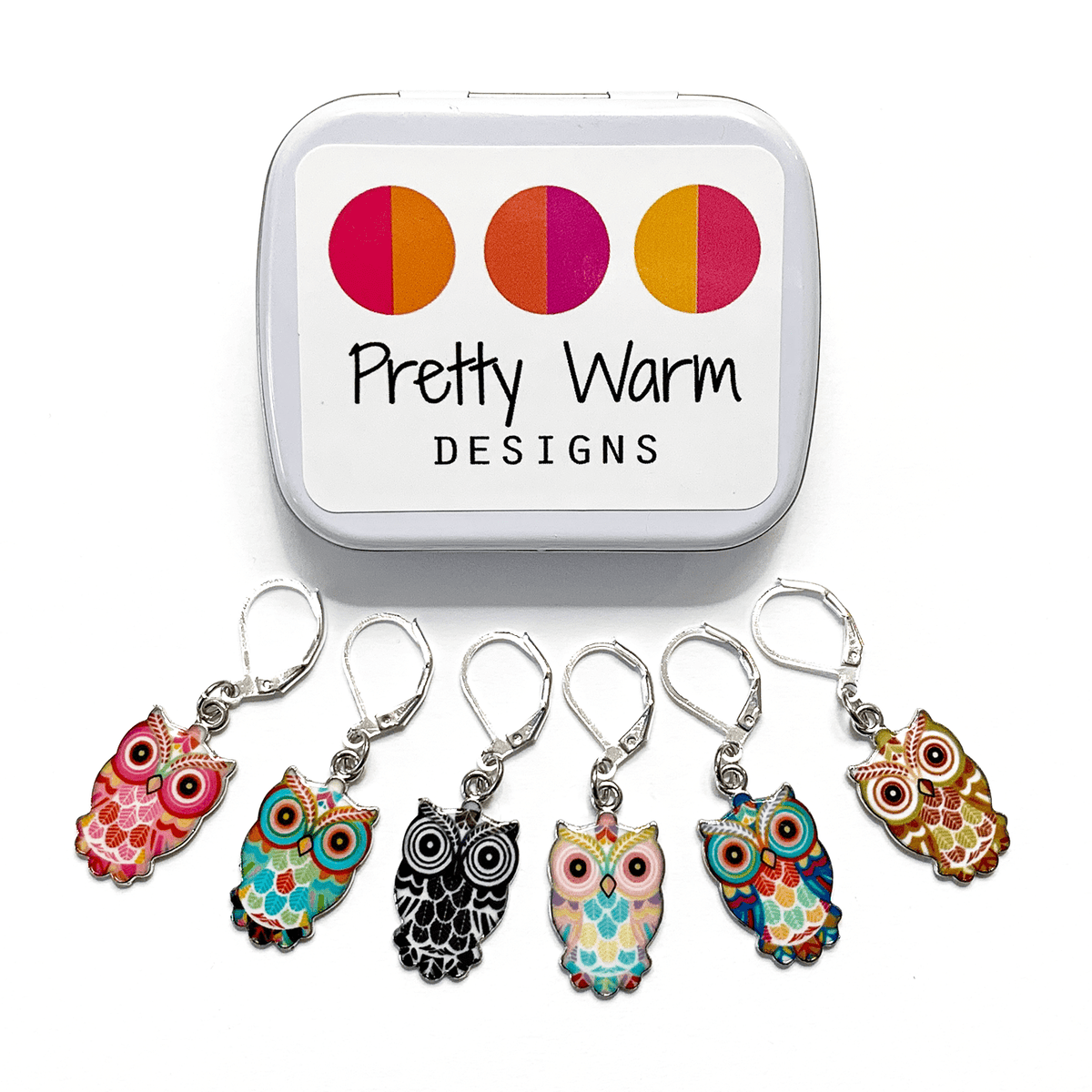 Stitch Markers for CROCHET - Pretty Warm Designs - Biscotte Yarns