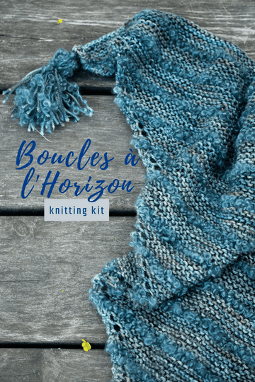 Boucles à l'Horizon Shawl | Knitting Kit - Biscotte Yarns