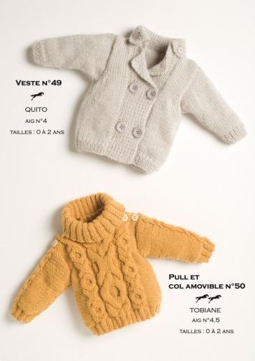 Free Cheval Blanc pattern - Baby vest cat.15-49 - Biscotte Yarns