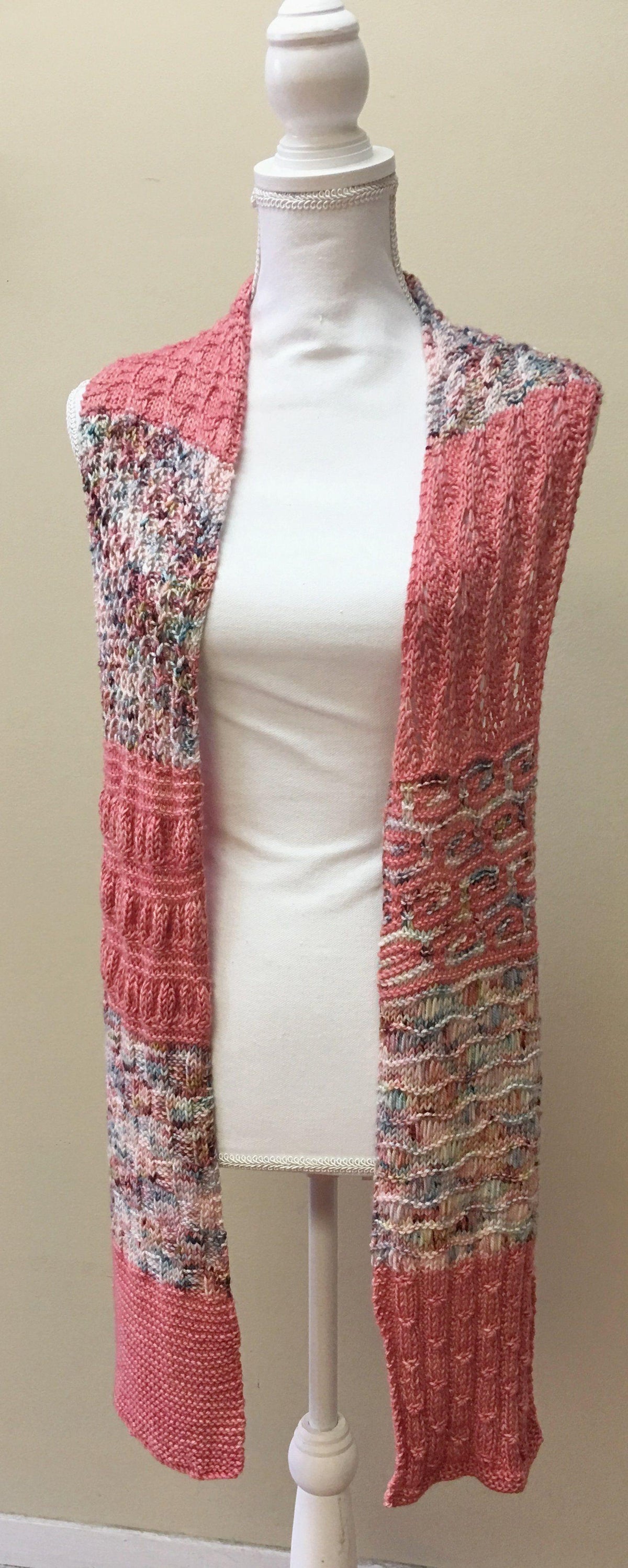 Knitting Pattern - Knitting-101 Scarf - Biscotte Yarns