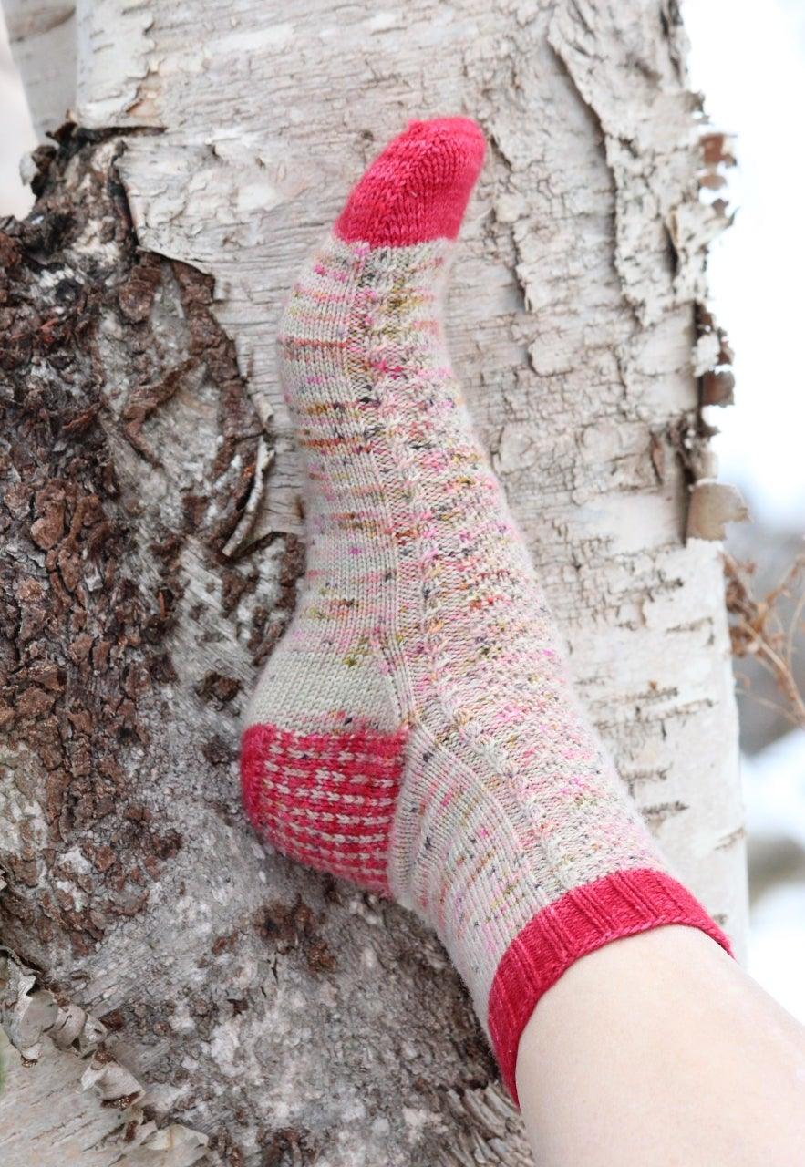 Candy Wafer Socks - Knitting Pattern - Biscotte Yarns