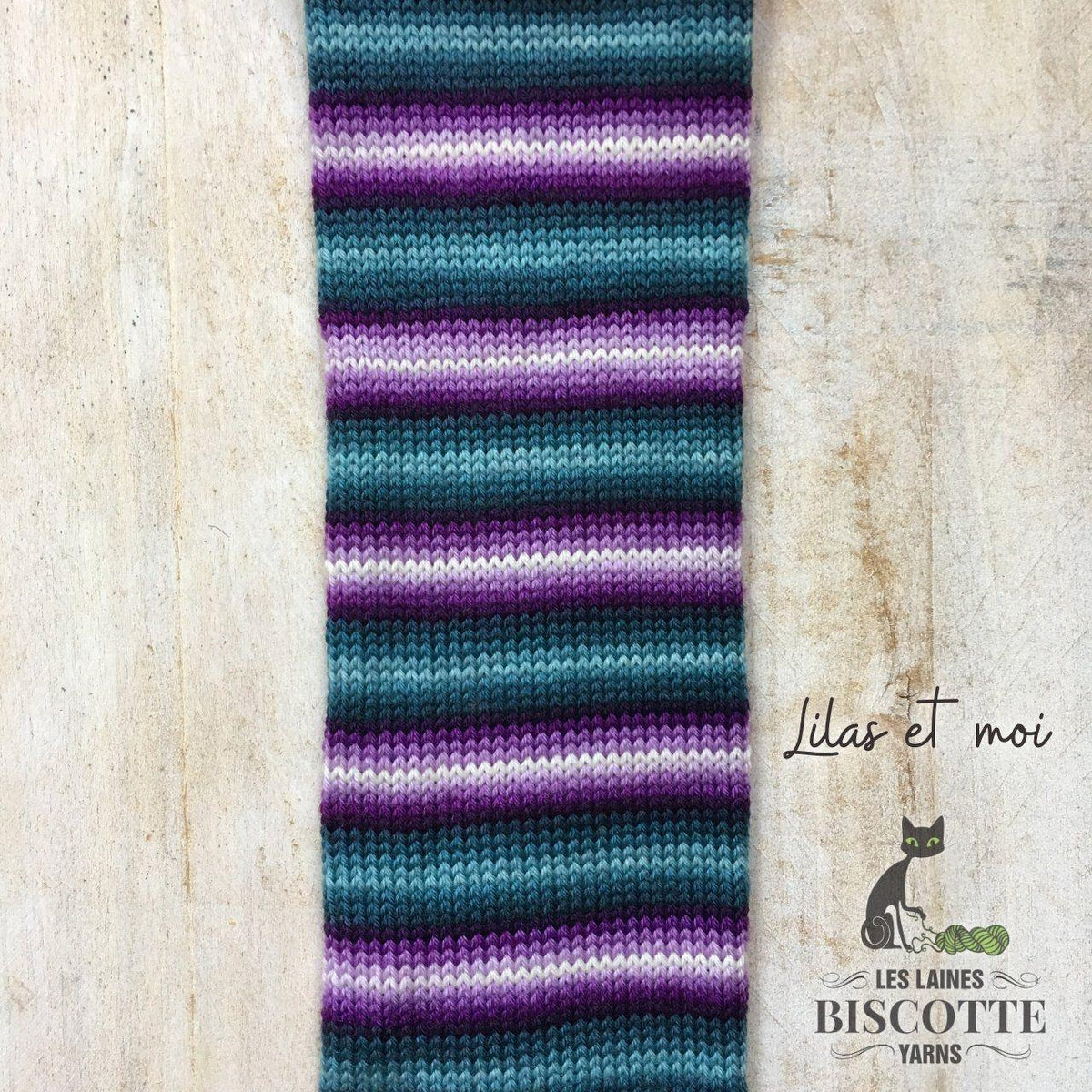 Self-Striping Sock Yarn - BIS-SOCK LILAS ET MOI