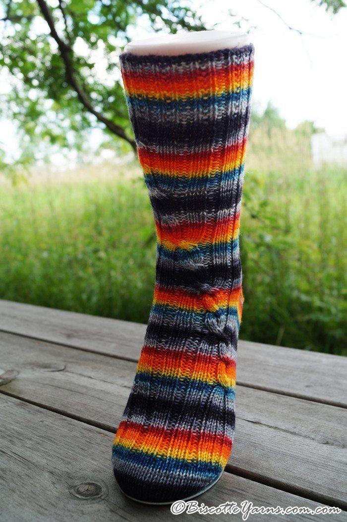 Watchtower Sock Pattern - Biscotte yarns