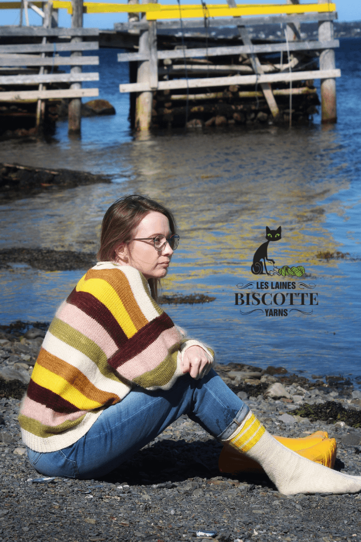 Color Your World Cardigan | Free Knitting Pattern - Biscotte Yarns