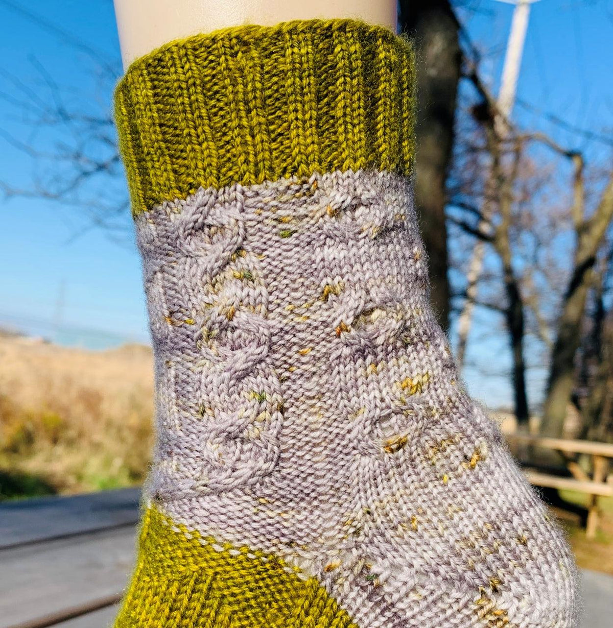 The Forester | Free Knitting Socks Pattern - Biscotte Yarns