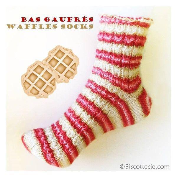 Waffles sock pattern - Biscotte yarns