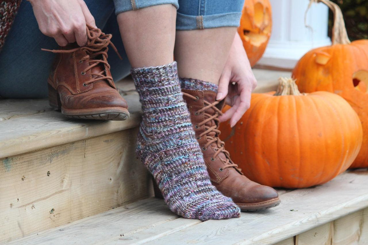 Marly Texture - Free Sock Pattern - Biscotte Yarns